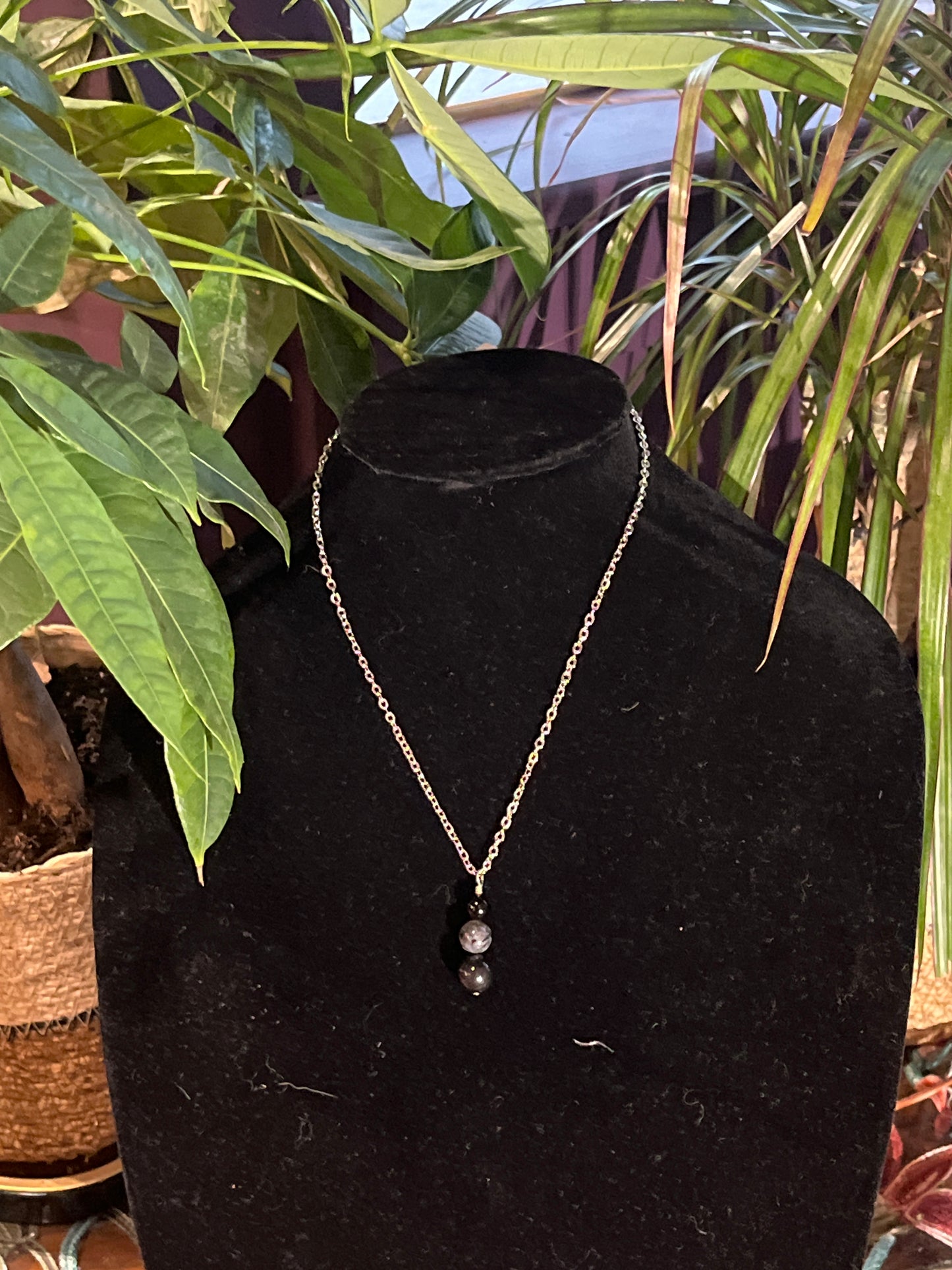Shungite Wellness Necklace by Ceilidh Creations