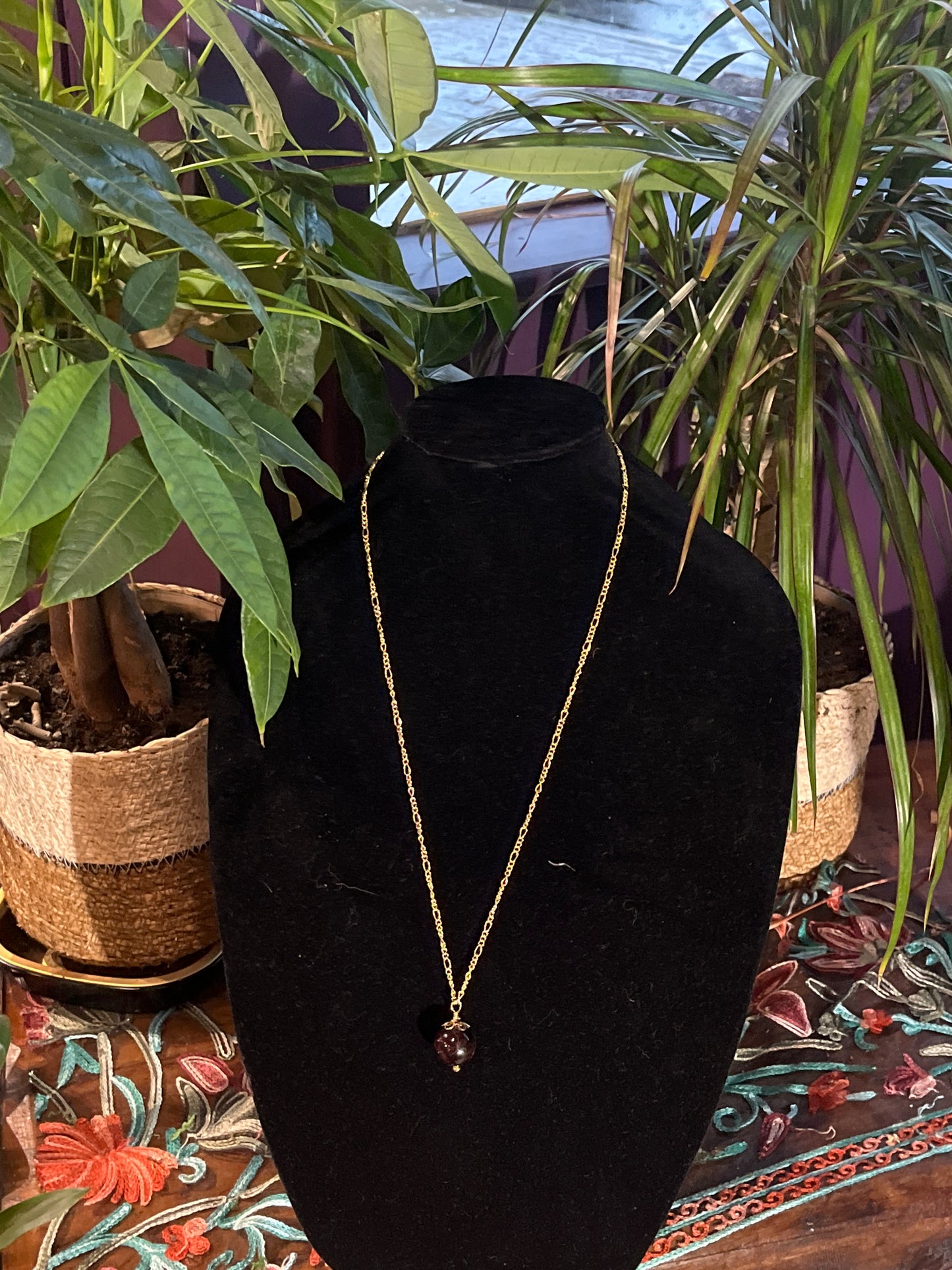 Garnet Necklace by Ceilidh Creations