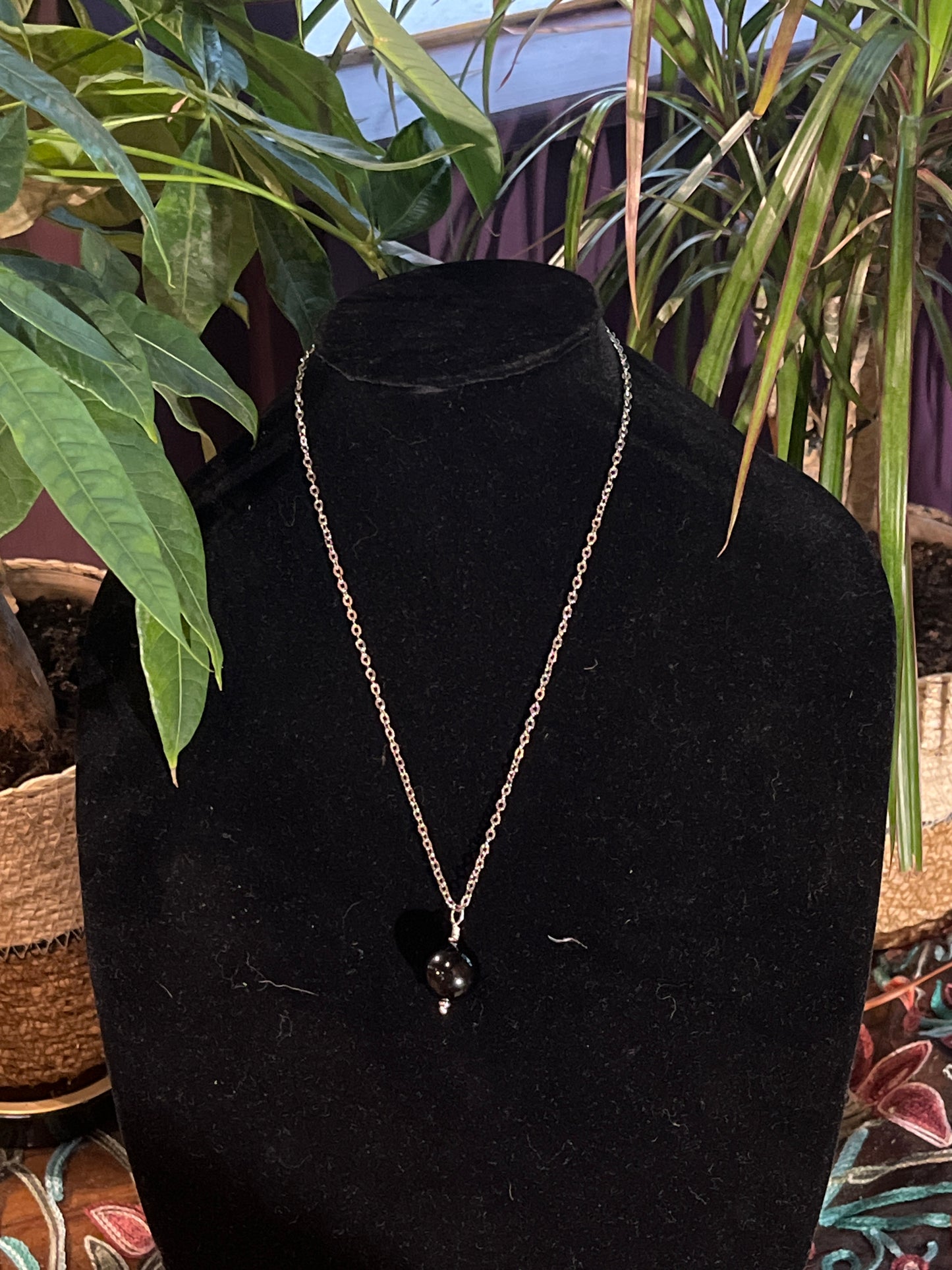 Rainbow Obsidian Necklace by Ceilidh Creations