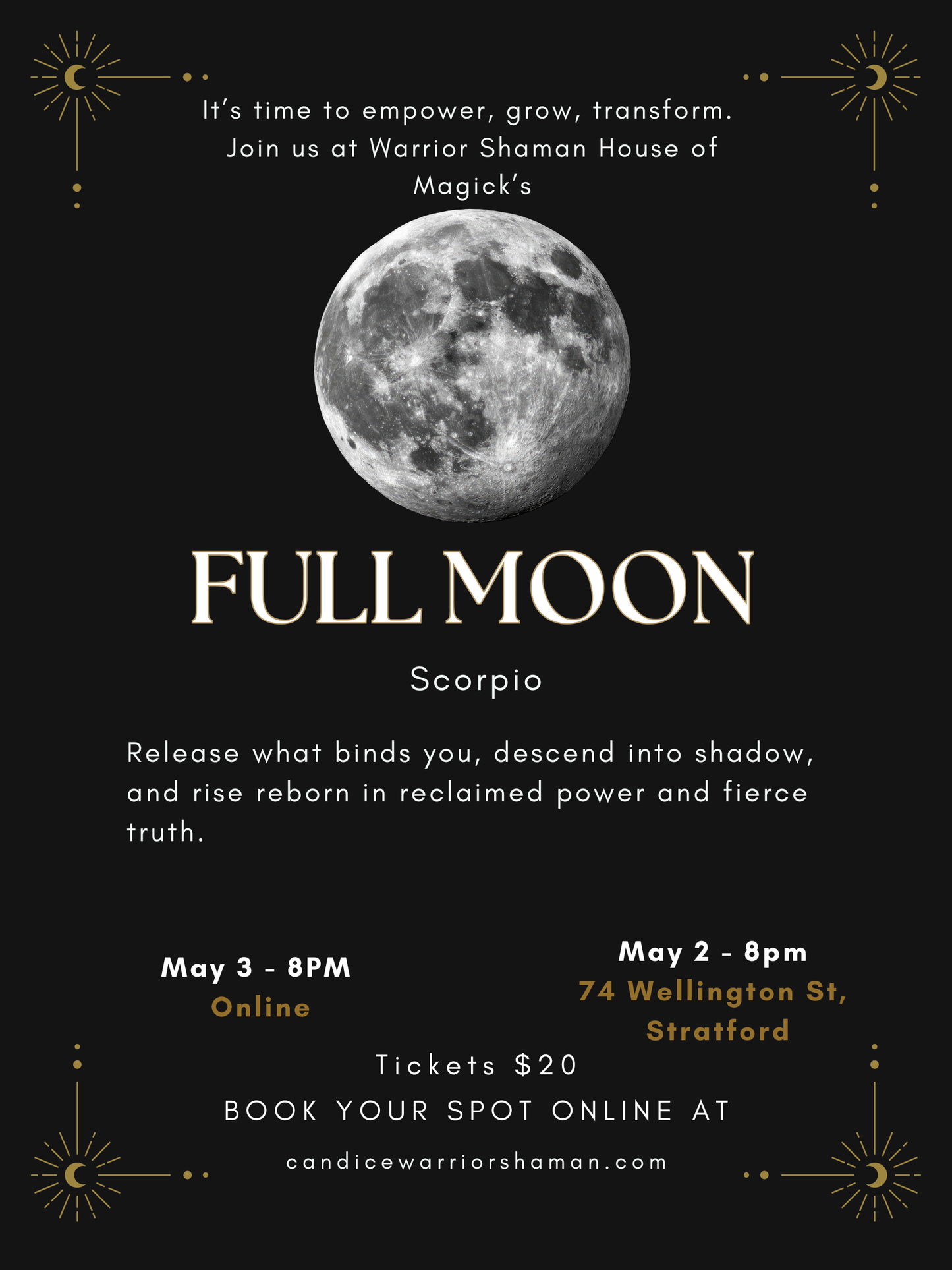 Full Moon in Scorpio - Death, Rebirth & Sacred Power