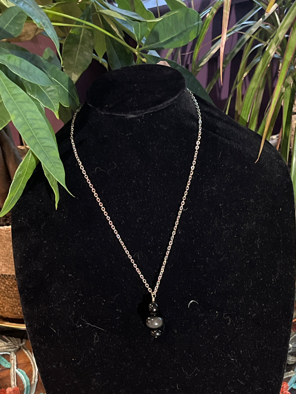 Rainbow Obsidian Necklace by Ceilidh Creations