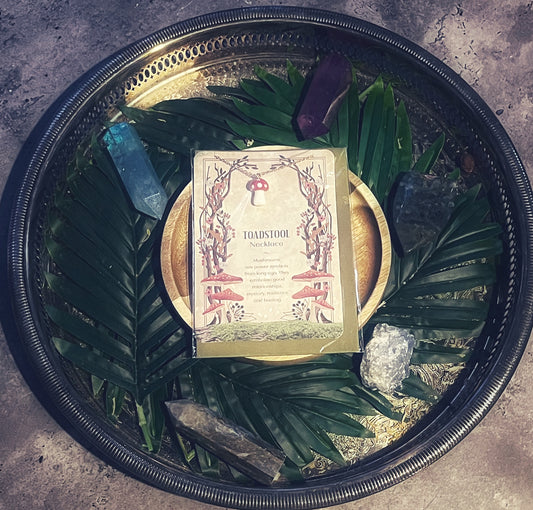 Toadstool Mushroom Necklace