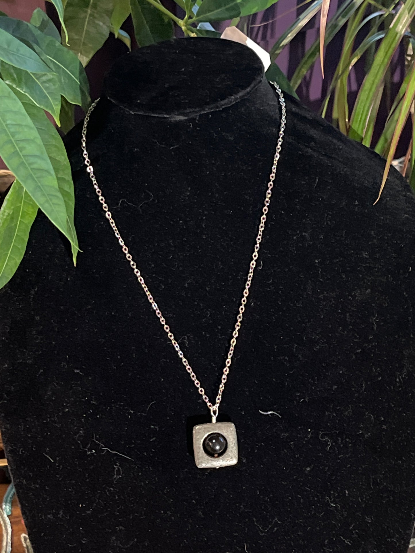 Pyrite & Rainbow Obsidian Necklace by Ceilidh Creations