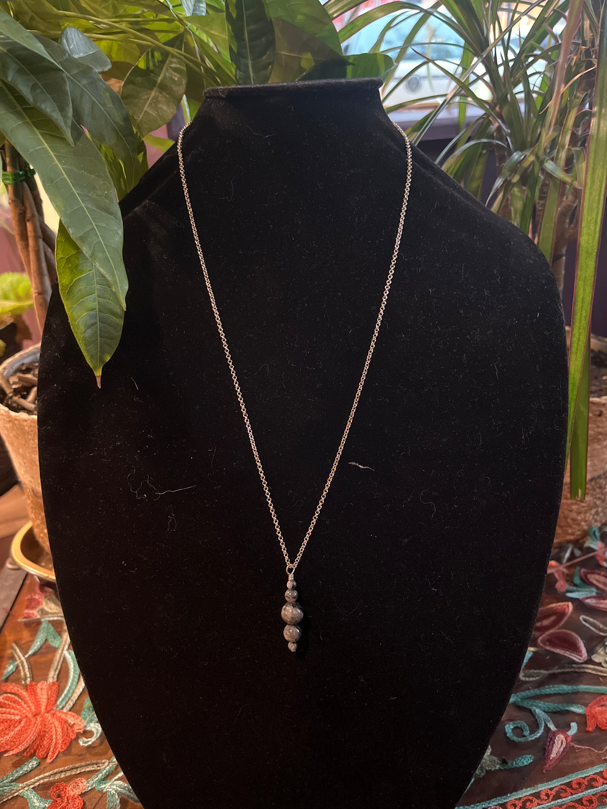 Larvikite Necklace by Ceilidh Creations