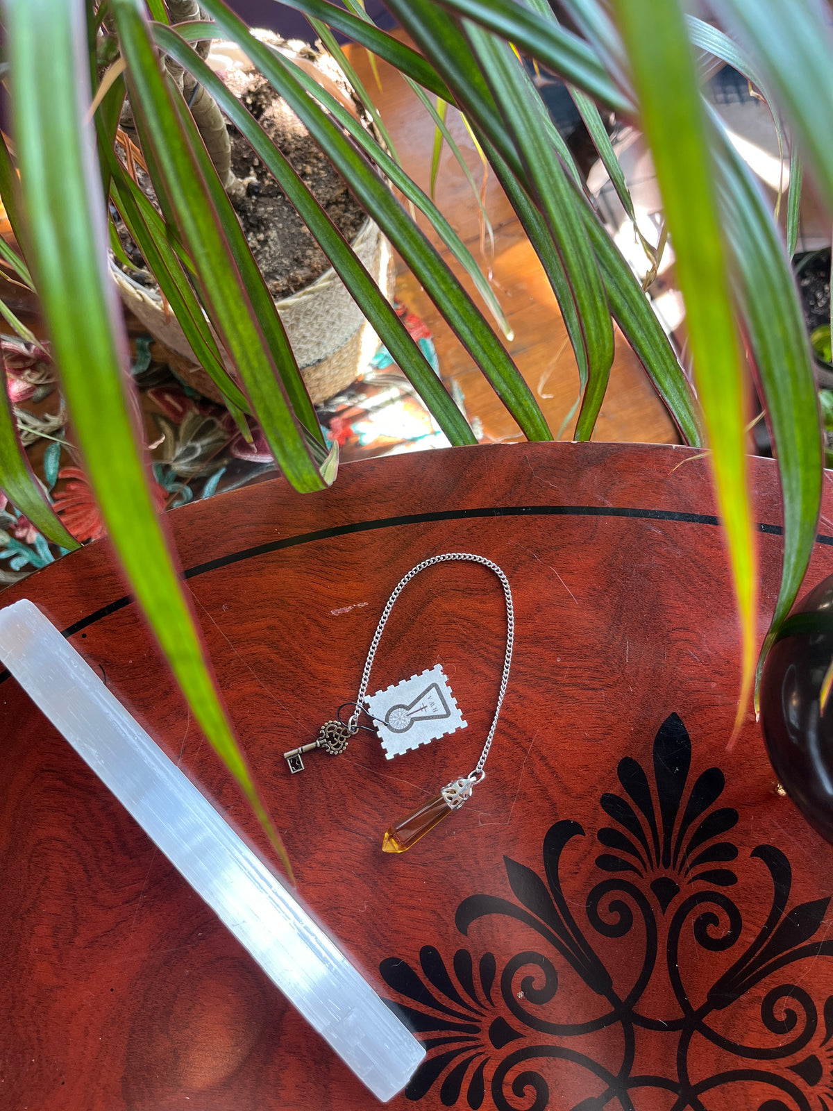Yellow Key Pendulum by Ryascy's Witchy Arts