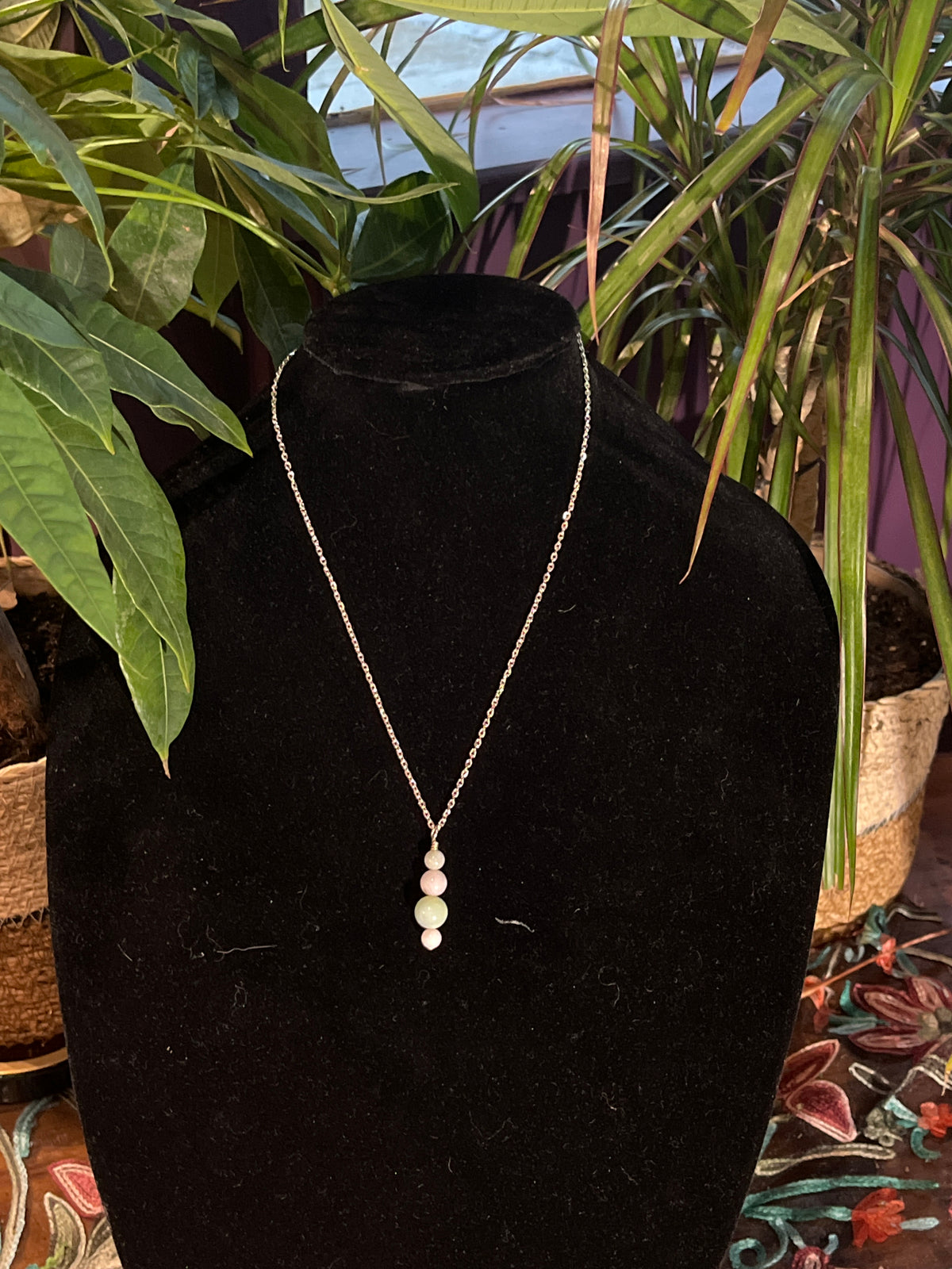 Beryl Morganite Necklace by Ceilidh Creations