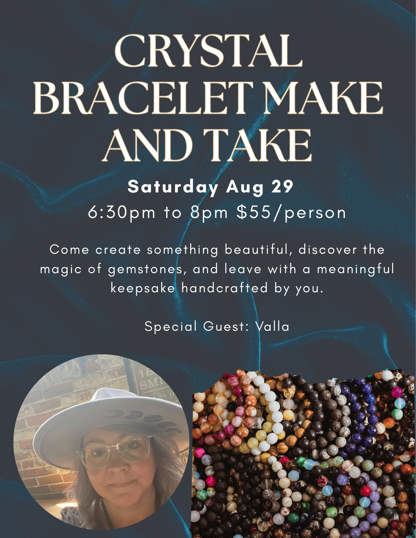 Crystal & Gemstone Bracelet Make & Take Workshop