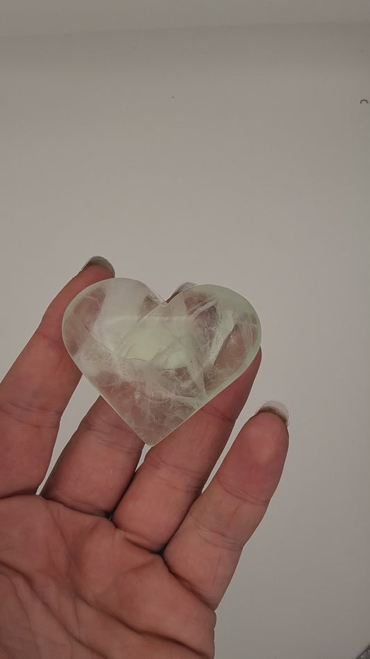 Green Fluorite Heart