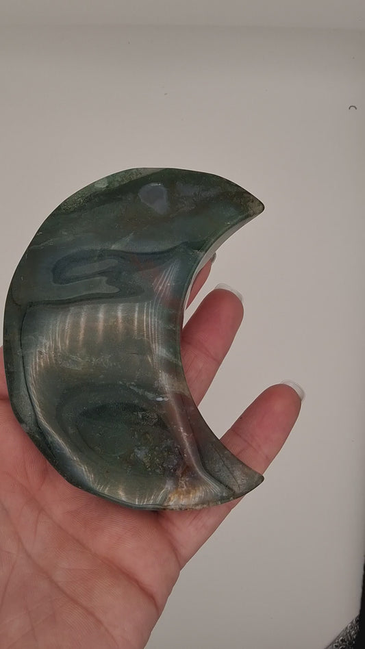 Moss Agate Moon