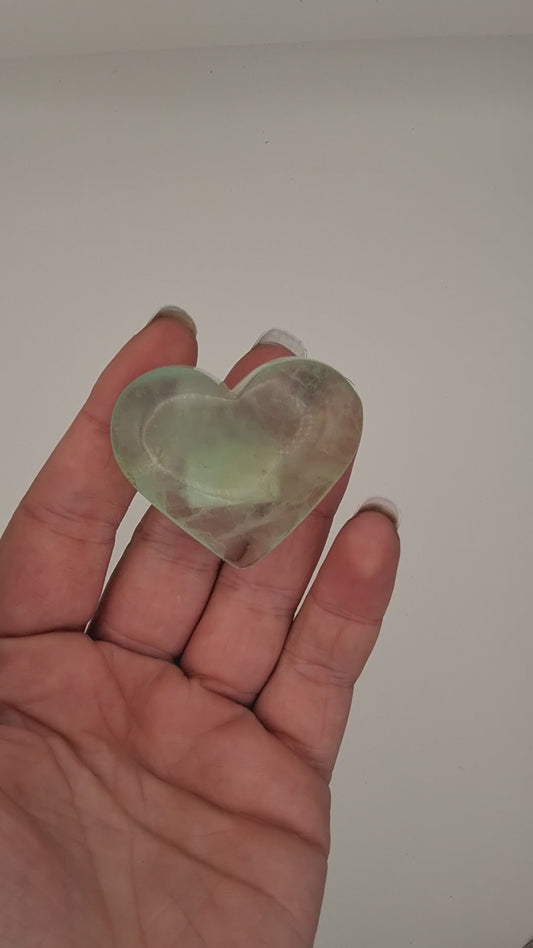 Green Fluorite Heart