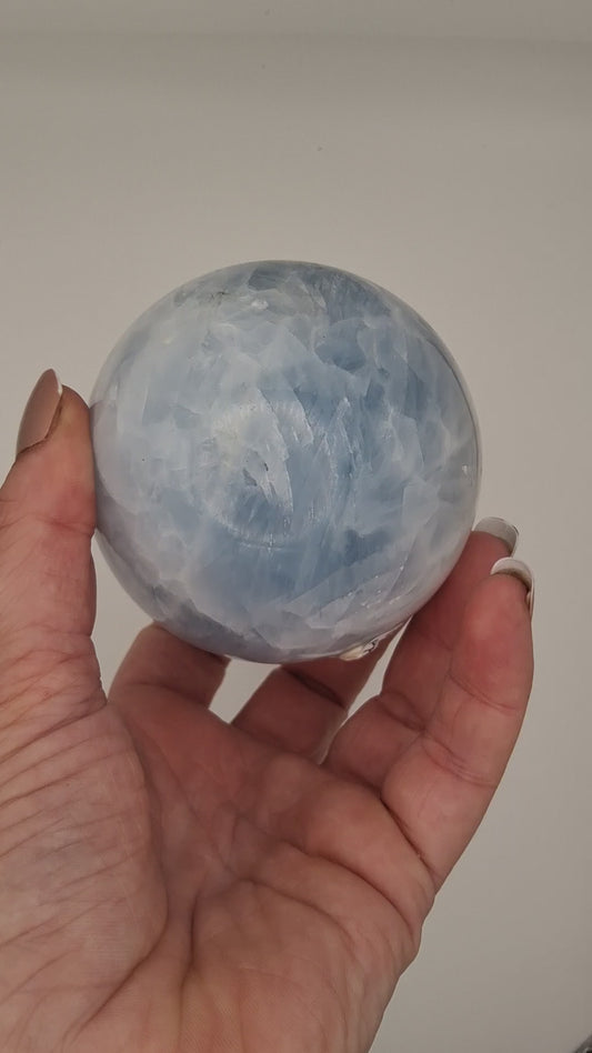 Blue Calcite Sphere