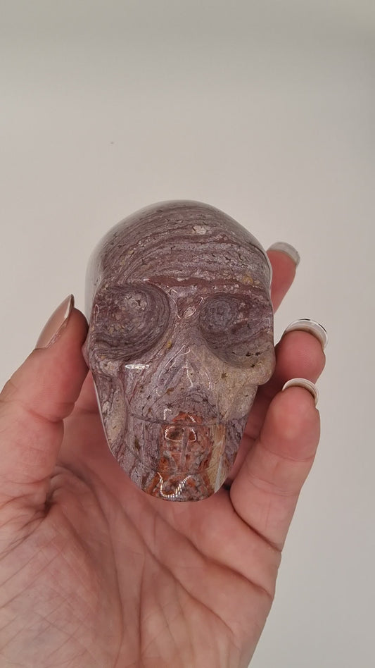 Red Ocean Jasper Skull