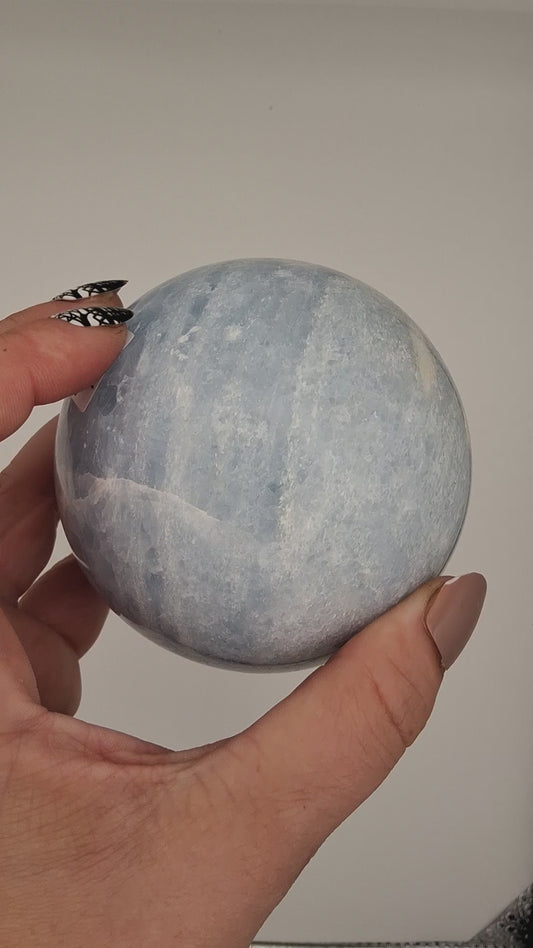 Blue Calcite Sphere