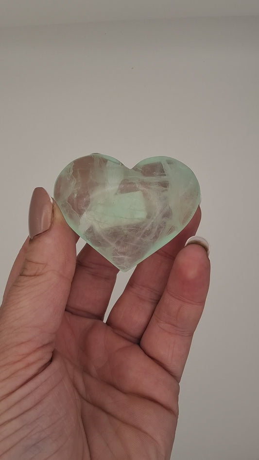 Green Fluorite Heart