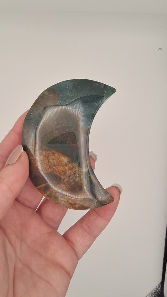 Moss Agate Moon