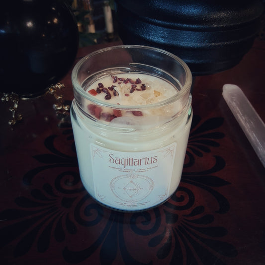 Sagittarius Zodiac Candle - By Moonlake Ritual Co.