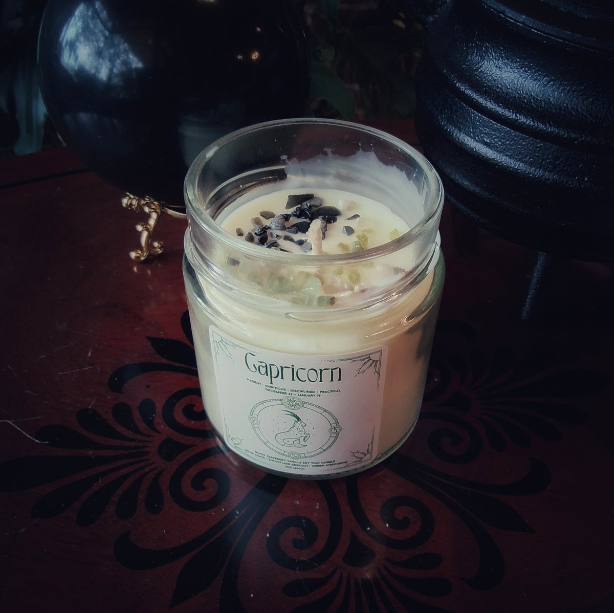 Capricorn Zodiac Candle - By Moonlake Ritual Co.