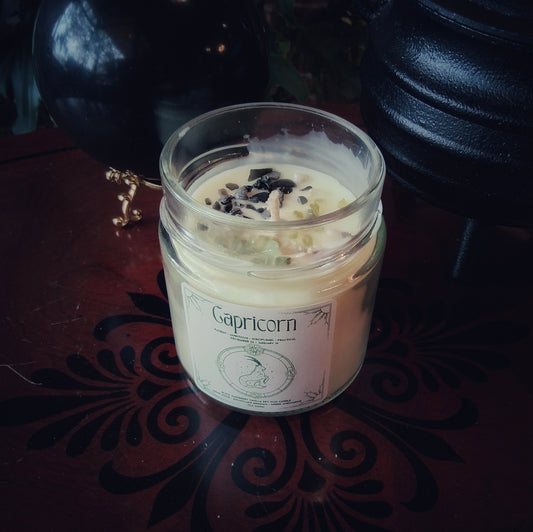 Capricorn Zodiac Candle - By Moonlake Ritual Co.