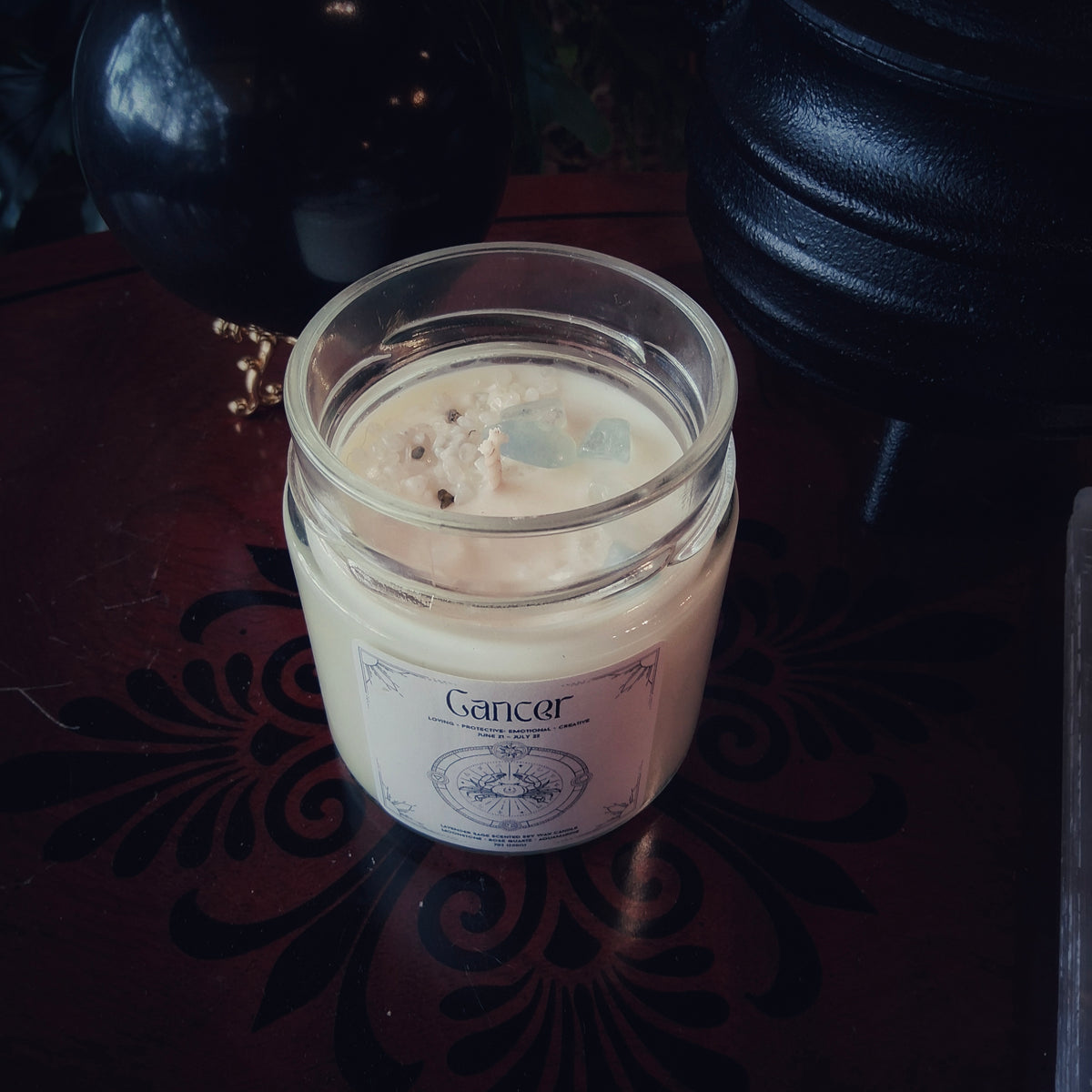 Cancer Zodiac Candle - By Moonlake Ritual Co.