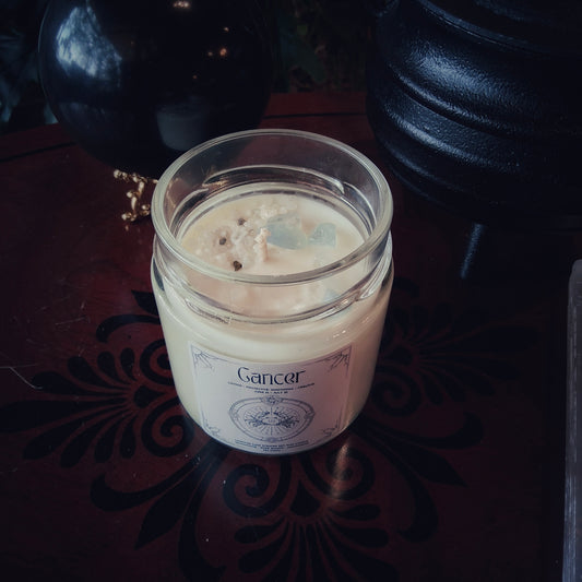Cancer Zodiac Candle - By Moonlake Ritual Co.