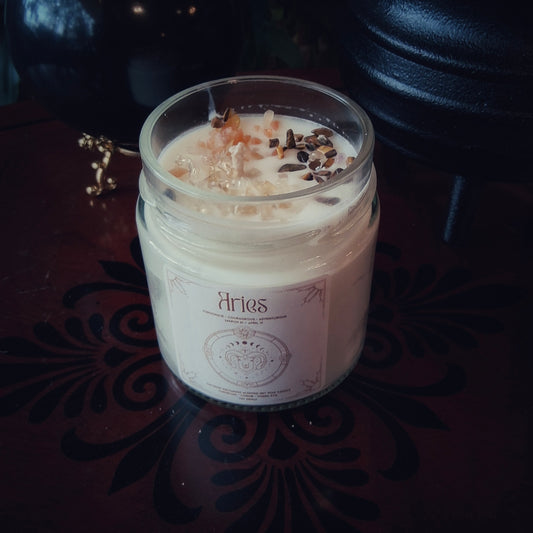 Aries Zodiac Candle - By Moonlake Ritual Co.