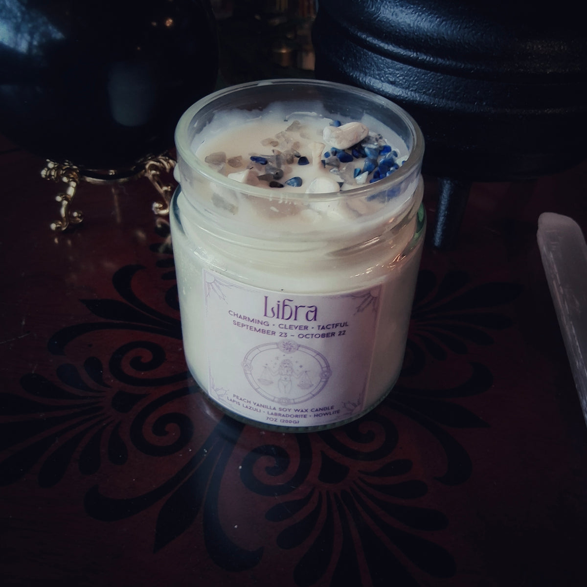Libra Zodiac Candle - By Moonlake Ritual Co.